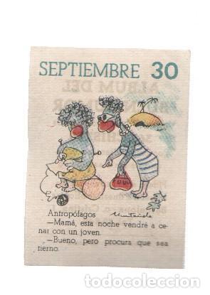 Coleccionismo deportivo: Cromo: album del buen humor de la firma Potax : 30 de septiembre, dibujo de Munta&ntilde;ola