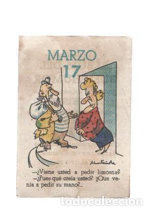 Sammelleidenschaft Sport: Cromo: album del buen humor de la firma Potax : 17 de marzo, dibujo de Munta&ntilde;ola