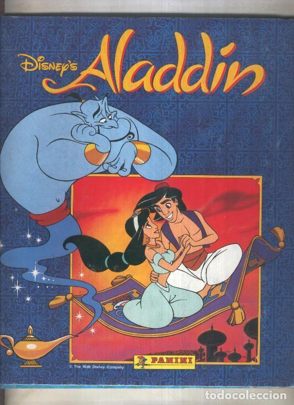 Colecionismo desportivo: Album de Cromos: Aladdin (numerado 1 en interior cubierta) - Walt Disneys