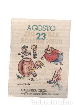 Sports collectibles: Cromo: album del buen humor de la firma Potax : 23 de agosto, dibujo de Munta&ntilde;ola