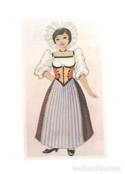 Colecionismo desportivo: Cromos: Trajes tipicos de todo el mundo numero 202: Suiza - Varios