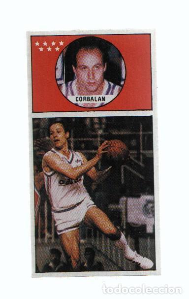 Colecionismo desportivo: Cromo: Baloncesto 1986-1987: numero 118: Juan Antonio Corbalan del Real Madrid
