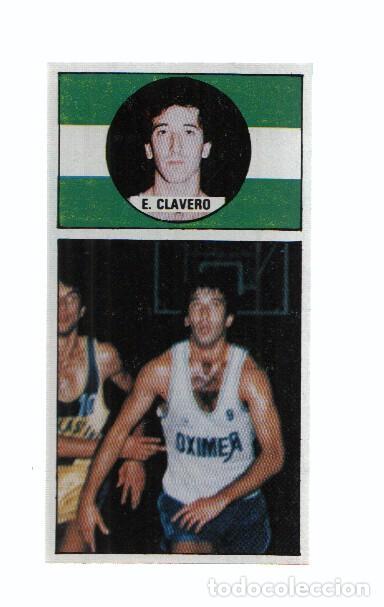 Collectionnisme sportif: Cromo: Baloncesto 1986-1987: numero 132: Eduardo Clavero del Oximesa
