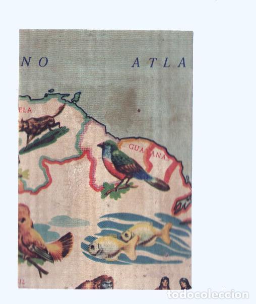 Coleccionismo deportivo: Cromos: de la Selva Misteriosa a los abismos del mar: numero 212: Mapa zoologico de America del Sur,