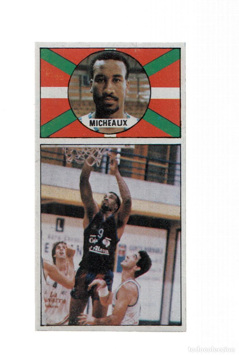 Collezionismo sportivo: Cromo: Baloncesto 1986-1987: numero 051: Larry Micheaux de Caja de Alava