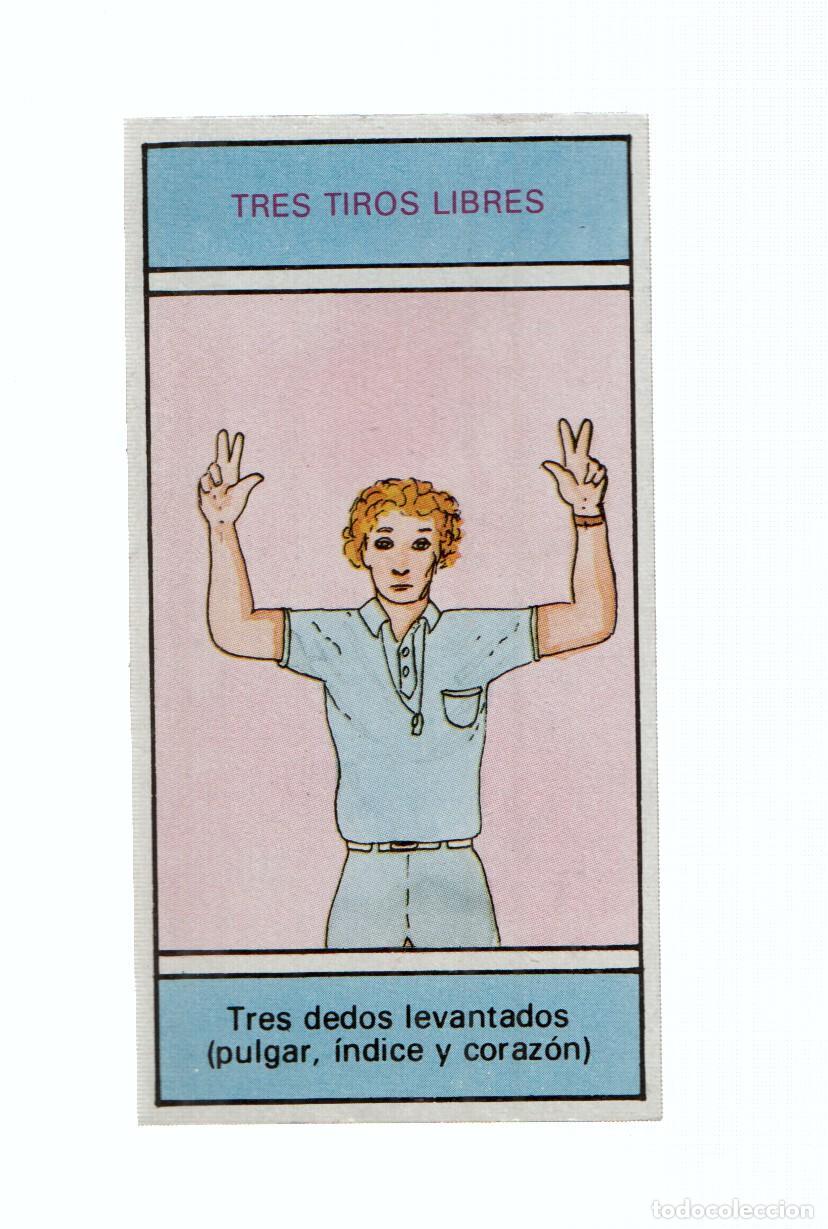 Collezionismo sportivo: Cromo: Baloncesto 1986-1987: numero 203: Reglas del juego: tres tiros libres