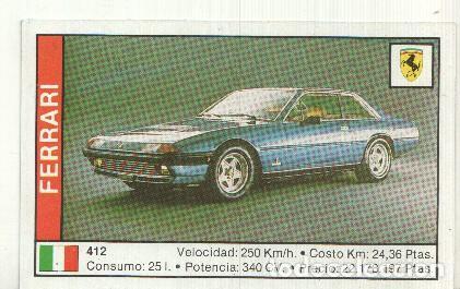Colecionismo desportivo: CROMO numero 047: FERRARI 412 - Varios