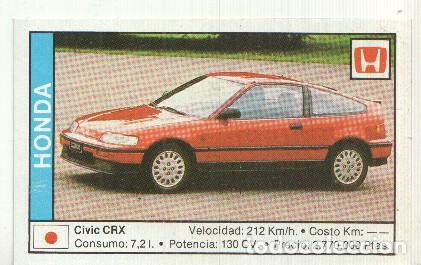 Collezionismo sportivo: CROMO numero 067: HONDA CIVIC CRX - Varios