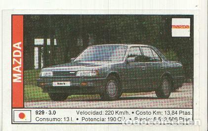 Colecionismo desportivo: CROMO numero 091: MAZDA 929 3.0 - Varios