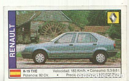 Coleccionismo deportivo: CROMO numero 141: RENAULT R-19 TXE - Varios
