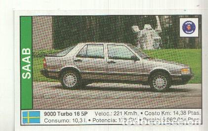 Coleccionismo deportivo: CROMO numero 153: SAAB 9000 TURBO 16 5P - Varios