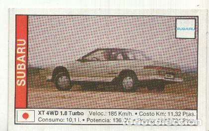 Coleccionismo deportivo: CROMO numero 160: SUBARU XT 4WD 1.8 TURBO - Varios
