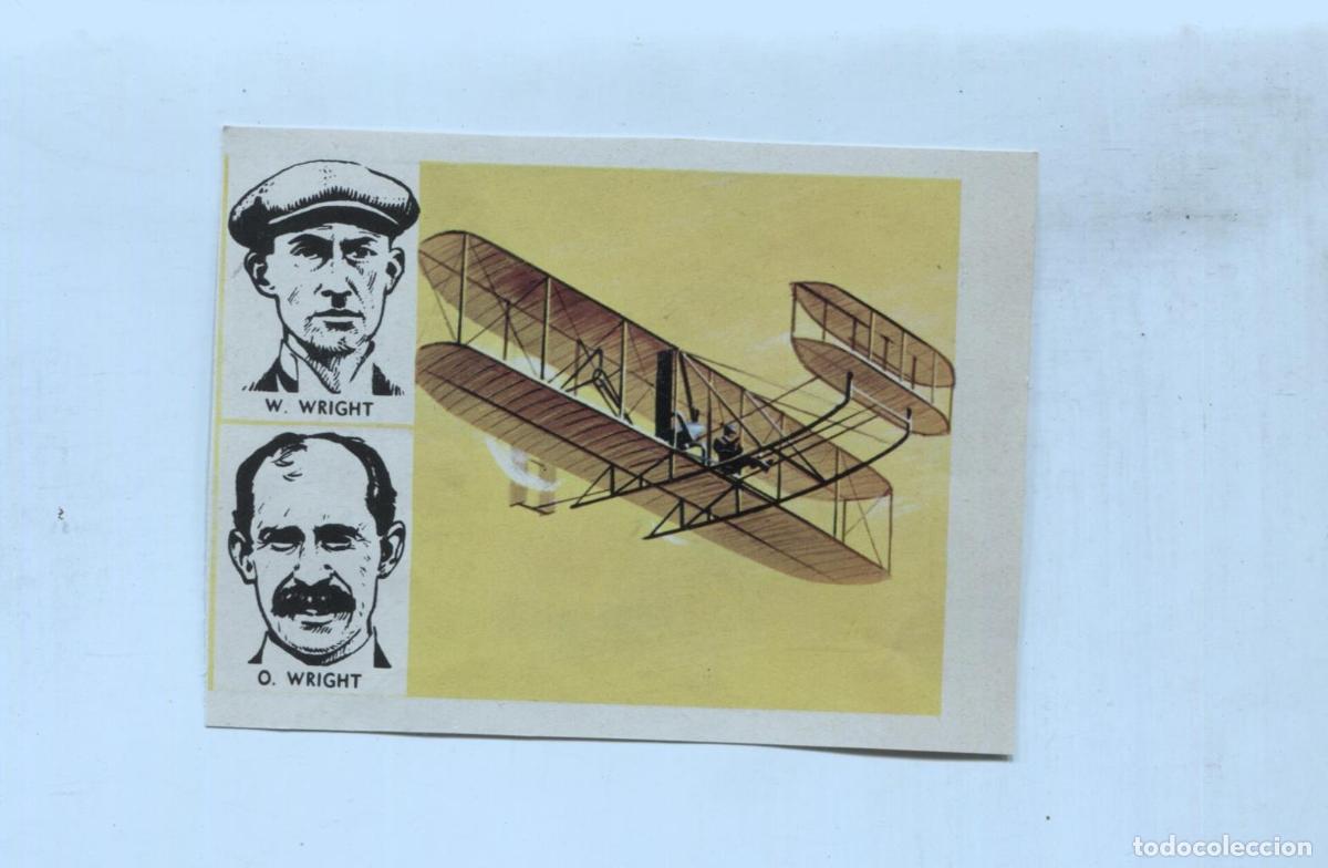Collezionismo sportivo: Cromo La Conquista del Cielo numero 038: Orville y Wilbur Wright - Varios