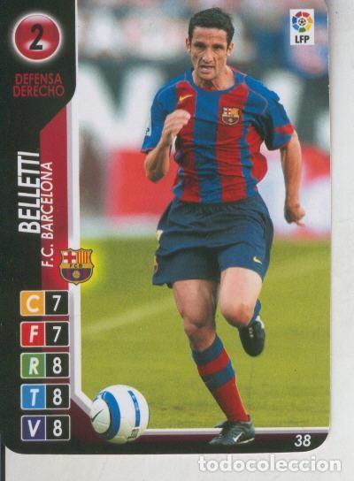 Collezionismo sportivo: Cromo: Derby Total 2004-2005: F.C.Barcelona numero 02: Bellletti - Varios