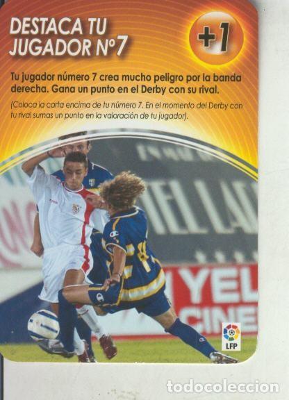 Coleccionismo deportivo: Cromo: Derby Total 2004-2005: Medio tiempo: Destaca tu jugador numero 07 - Varios