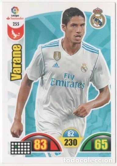 Coleccionismo deportivo: Cromo E00763: Album 2-Trading Car Game 2017-18, VaranE Real Madrid. Defensa - LFP