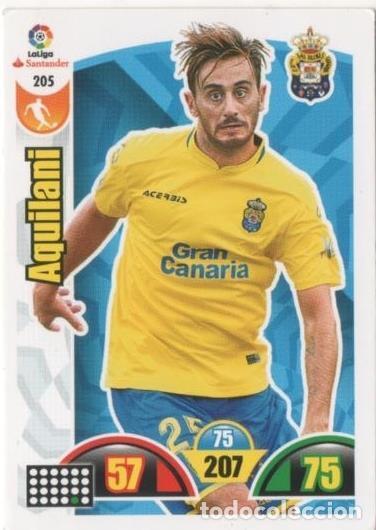 Collezionismo sportivo: Cromo E00727: Album 2-Trading Car Game 2017-18, Aquilani: U.D. Las Palmas. Medio - LFP