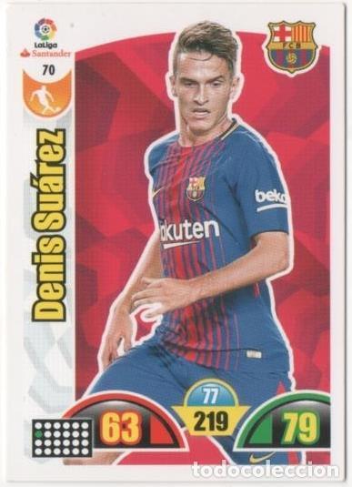 Collectionnisme sportif: Cromo E00624: Album 2-Trading Car Game 2017-18, Denis Su&aacute;rez: F.C. Barcelona. Medio - LFP
