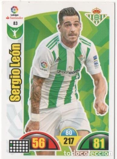 Collectionnisme sportif: Cromo E00640: Album 2-Trading Car Game 2017-18, Sergio Le&oacute;n: Real Betis Balonpie. Delantero - LFP