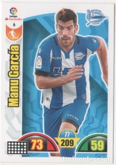 Colecionismo desportivo: Cromo E00589: Album 2-Trading Car Game 2017-18, Manu Garc&iacute;a: Deportivo Alav&eacute;s. Medio - LFP