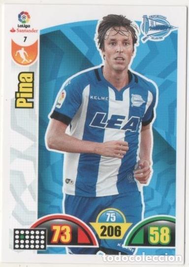 Colecionismo desportivo: Cromo E00590: Album 2-Trading Car Game 2017-18, Pina: Deportivo Alav&eacute;s. Medio - LFP