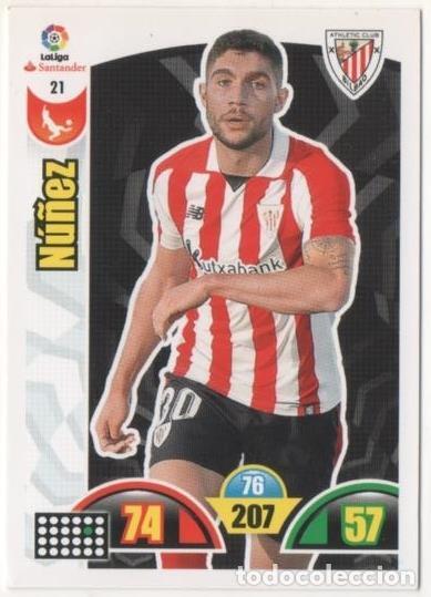 Colecionismo desportivo: Cromo E00601: Album 2-Trading Car Game 2017-18, N&uacute;&ntilde;ez: At.C. Bilbao. Defensa - LFP