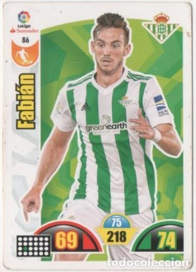 Sammelleidenschaft Sport: Cromo E00643: Album 2-Trading Car Game 2017-18, Fabi&aacute;n: Real Betis Balonpie. Medio - LFP