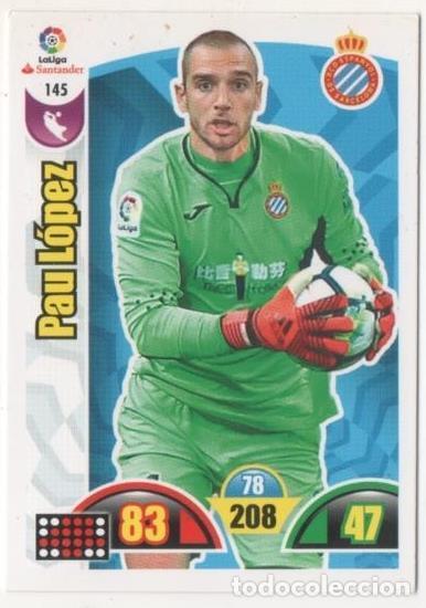 Sammelleidenschaft Sport: Cromo E00689: Album 2-Trading Car Game 2017-18, Pau L&oacute;pez: R.C.D. Espa&ntilde;ol. Portero - LFP