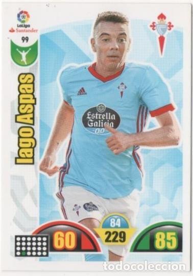 Colecionismo desportivo: Cromo E00656: Album 2-Trading Car Game 2017-18, Iago Aspas: R.C. Celta de Vigo. Delantero - LFP