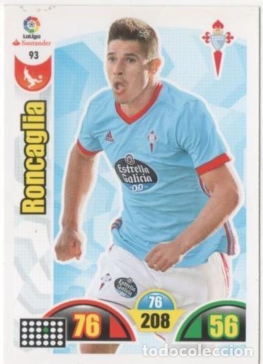 Colecionismo desportivo: Cromo E00651: Album 2-Trading Car Game 2017-18, Roncaglia: R.C. Celta de Vigo. Defensa - LFP