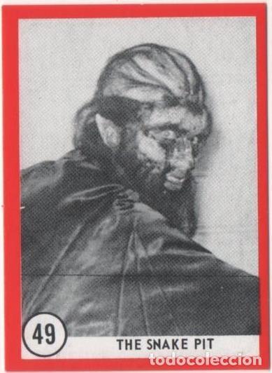 Sports collectibles: Cromo E01125: Album 3-Famous Monsters Series, Card n&ordm; 49. The Snake Pit - CAPTAIN CO.,