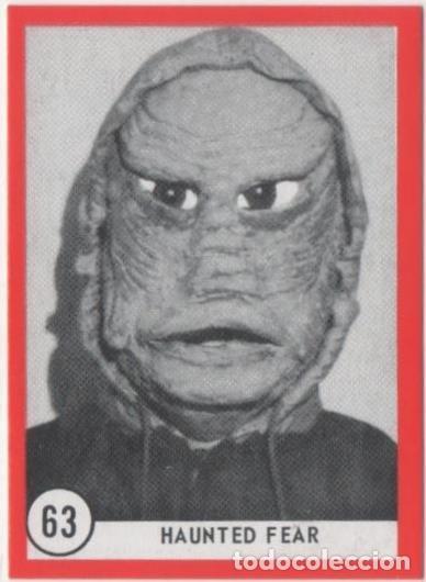 Collezionismo sportivo: Cromo E01139: Album 3-Famous Monsters Series, Card n&ordm; 63. Haunted Fea - CAPTAIN CO.,