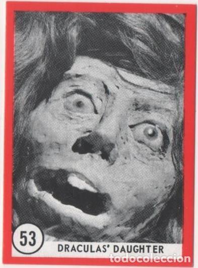 Colecionismo desportivo: Cromo E01129: Album 3-Famous Monsters Series, Cards n&ordm; 53. Draculas' Daughter - CAPTAIN CO.,
