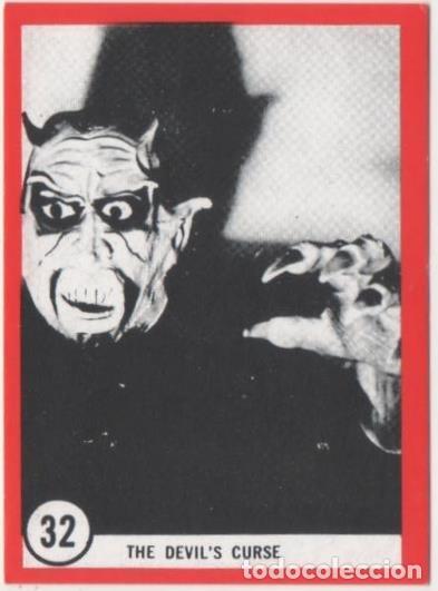 Colecionismo desportivo: Cromo E01108: Album 3-Famous Monsters Series, Card n&ordm; 32. The Devil's Curse - CAPTAIN CO.,