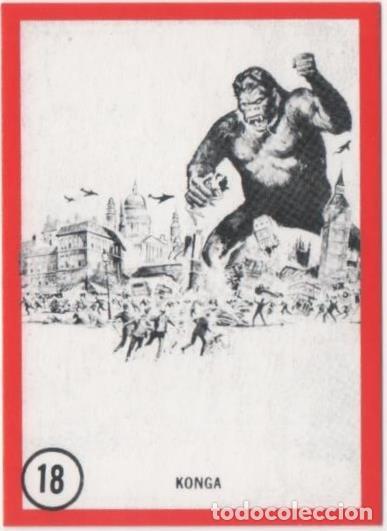 Coleccionismo deportivo: Cromo E01094: Album 3-Famous Monsters Series, Card n&ordm; 18. Konga - CAPTAIN CO.,