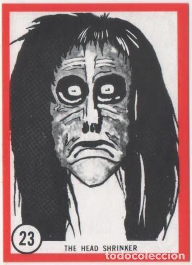 Sports collectibles: Cromo E01099: Album 3-Famous Monsters Series, Card n&ordm; 23.The Head Shinker - CAPTAIN CO.,