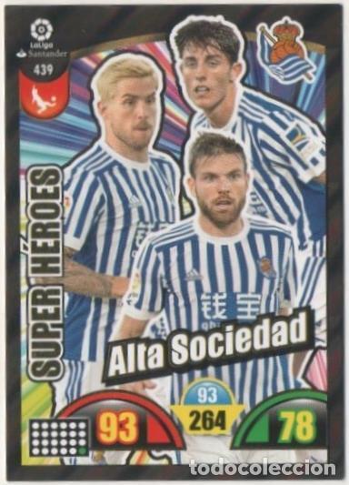 Sports collectibles: Cromo E00898: Album 2-Trading Car Game 2017-18, Super H&eacute;roes-ALTA SOCIEDAD: Real Sociedad - LFP