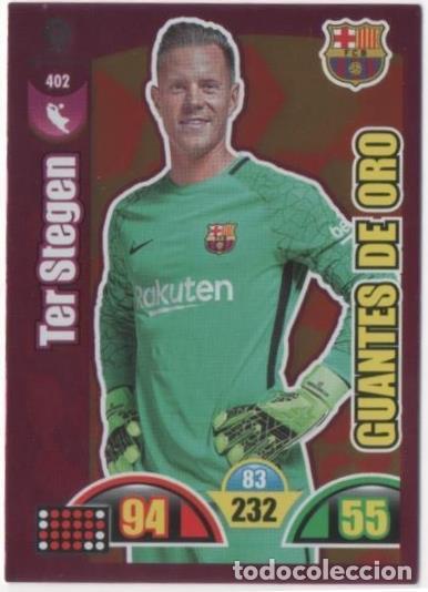 Sammelleidenschaft Sport: Cromo E00872: Album 2-Trading Car Game 2017-18, Ter Stegen-GUANTES DE ORO: F.C. Barcelona. Portero -