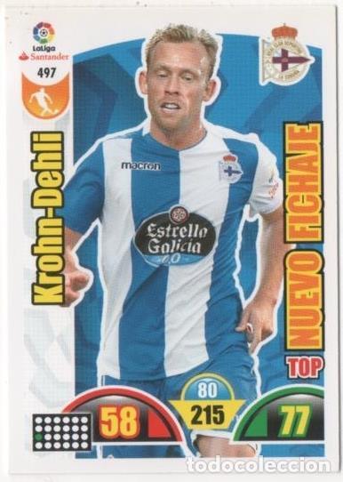 Collezionismo sportivo: Cromo E00937: Album 2-Trading Car Game 2017-18, Krohn-Dehli: R.C.D. La Coru&ntilde;a. Medio - LFP