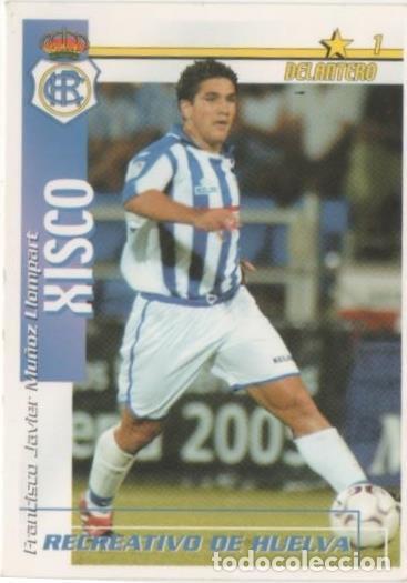 Collezionismo sportivo: Cromo E00213: Fichas de la Liga 2003, Xisco. Recreativo de Huelva. Delantero - LFP