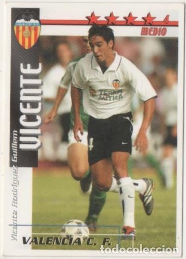 Sports collectibles: Cromo E00168: Fichas de la Liga 2003, Vicente: Valencia F.C. Medio - LFP