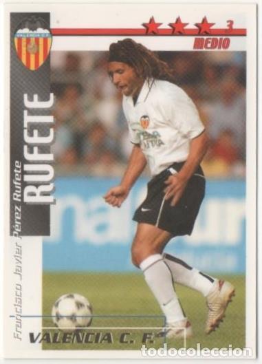 Sports collectibles: Cromo E00170: Fichas de la Liga 2003, Rufete: Valencia F.C. Medio - LFP