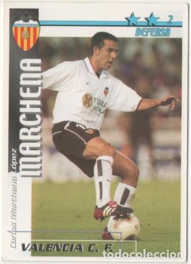 Sports collectibles: Cromo E00163: Fichas de la Liga 2003, Marchena: Valencia F.C. Defensa - LFP