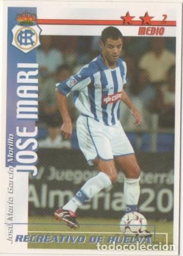 Sports collectibles: Cromo E00228: Fichas de la Liga 2003, Jos&eacute; Mari: Recreativo de Huelva. Medio - LFP