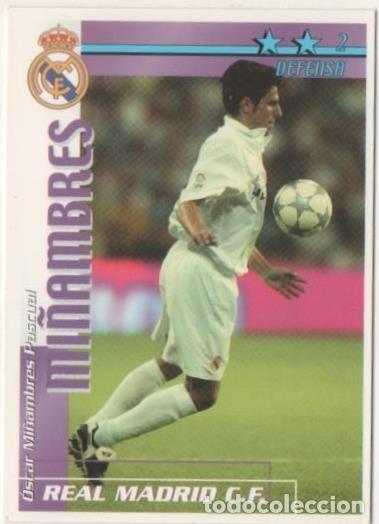 Coleccionismo deportivo: Cromo E00236: Fichas de la Liga 2003, Mi&ntilde;ambres: Real Madrid. Defensa - LFP