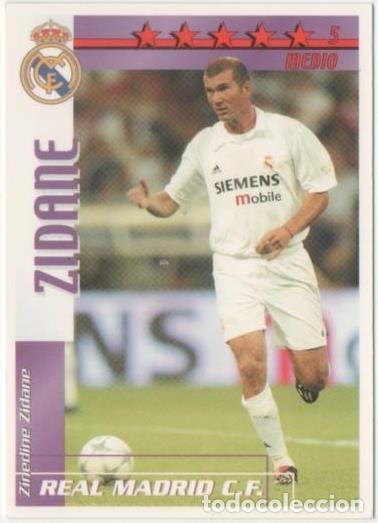 Coleccionismo deportivo: Cromo E00237: Fichas de la Liga 2003, Zidane: Real Madrid. Medio - LFP
