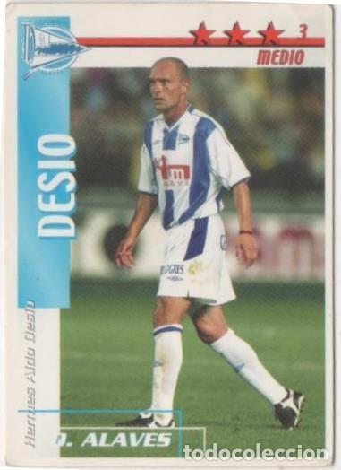 Coleccionismo deportivo: Cromo E00014: Fichas de la Liga 2003, Desio: D. Alaves. Medio - LFP