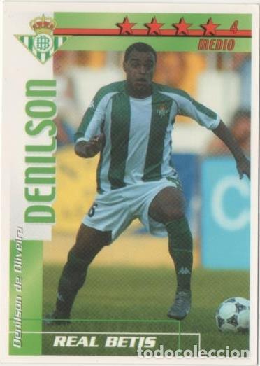 Coleccionismo deportivo: Cromo E00037: Fichas de la Liga 2003, Denilson: Real Betis. Medio - LFP
