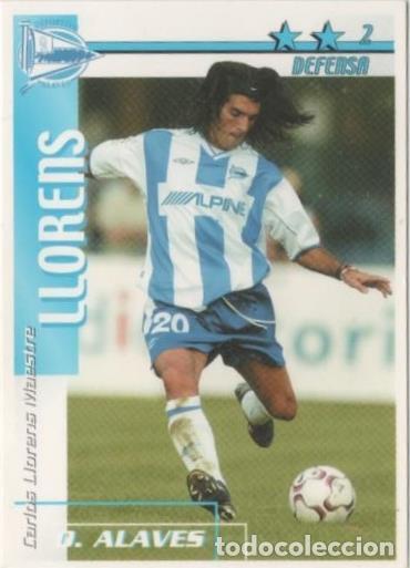 Coleccionismo deportivo: Cromo E00016: Fichas de la Liga 2003, Llorens: D. Alaves. Defensa - LFP