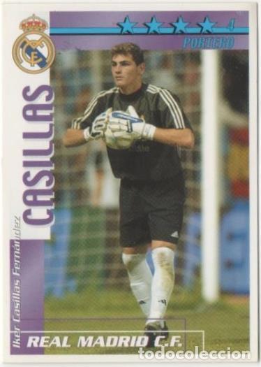 Sports collectibles: Cromo E00122: Fichas de la Liga 2003, Casillas: Real Madrid. Portero - LFP